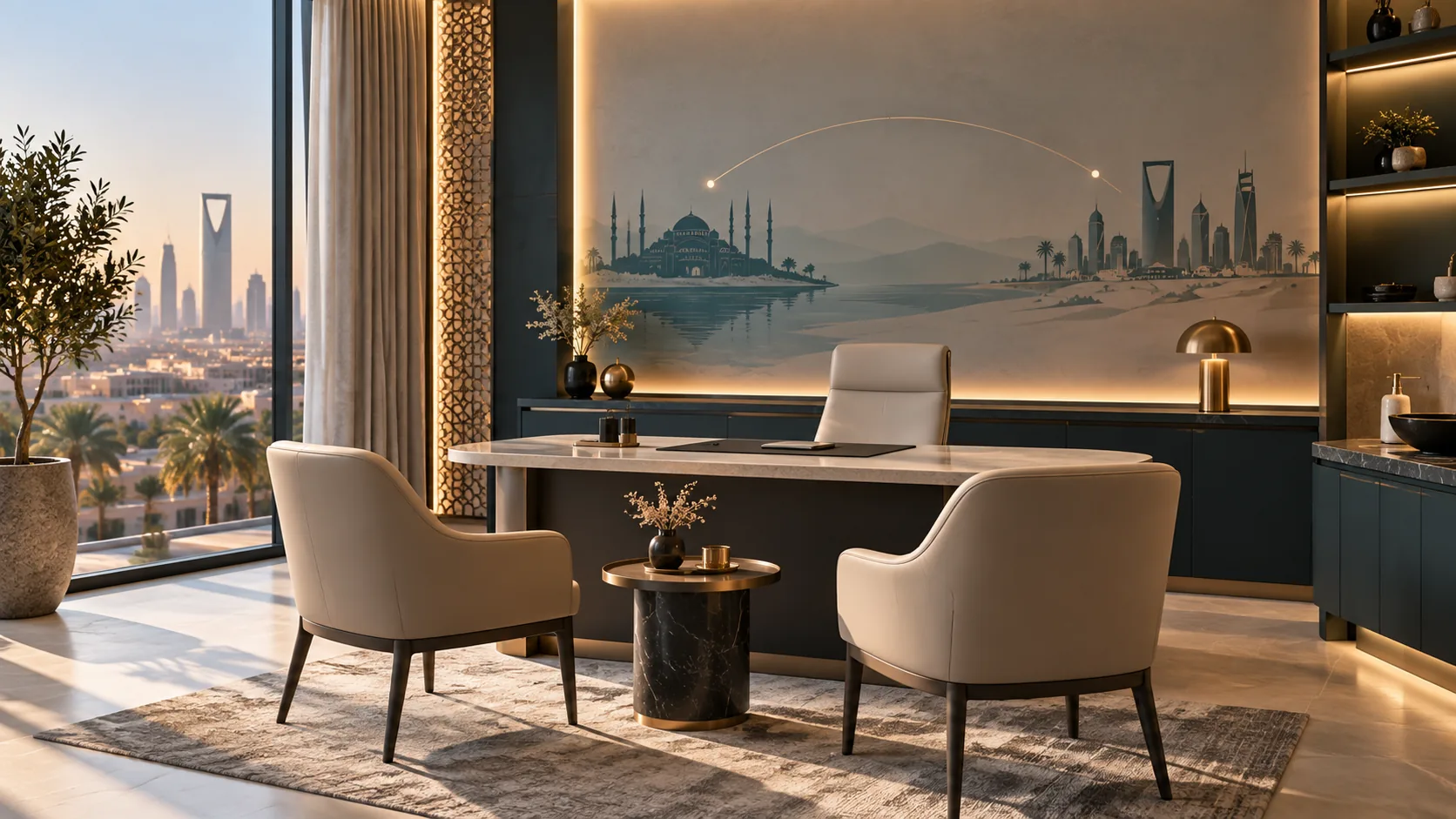 Conceptual clinic consultation room; not Roots Clinic