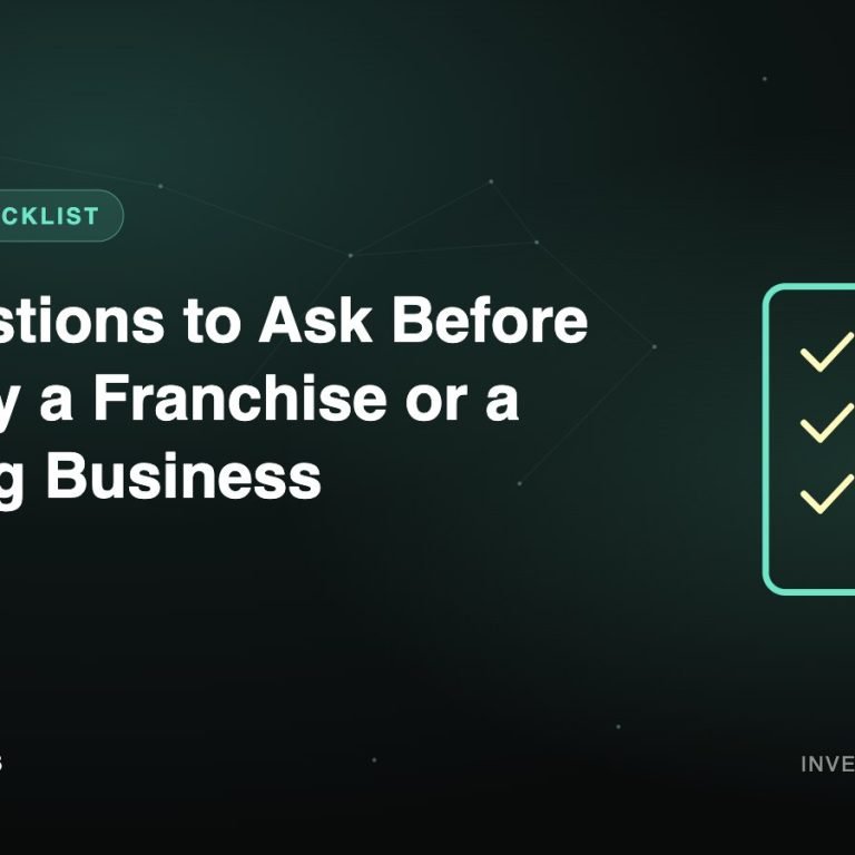 12 Questions to Ask Before You Buy a Franchise or a Running Business