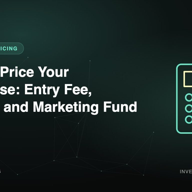 How to Price Your Franchise: Entry Fee, Royalty and Marketing Fund